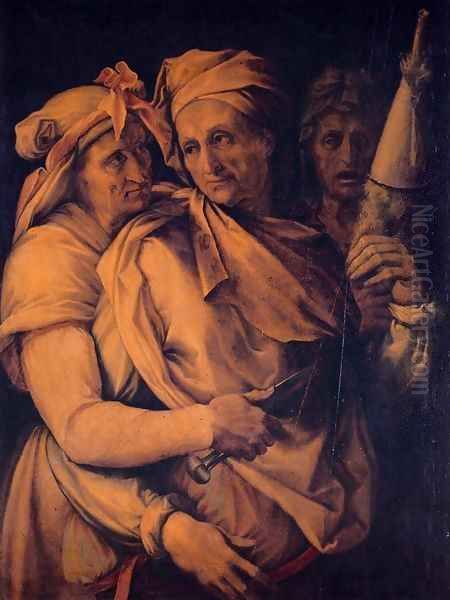 The Three Fates Oil Painting by Francesco de' Rossi