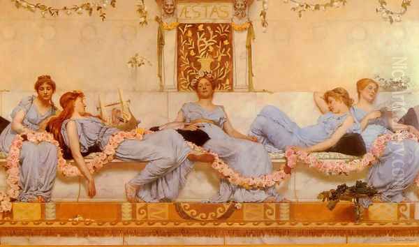 Interlude Oil Painting by Sir William Reynolds-Stephens