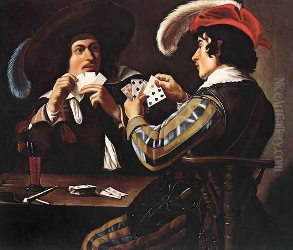 The Card Players 2 Oil Painting by Theodoor Rombouts