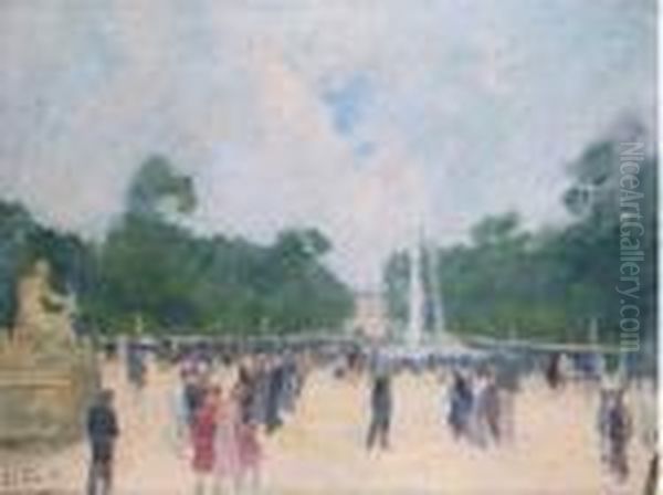 Le Jardin Du Luxembourg Oil Painting by Elie Anatole Pavil