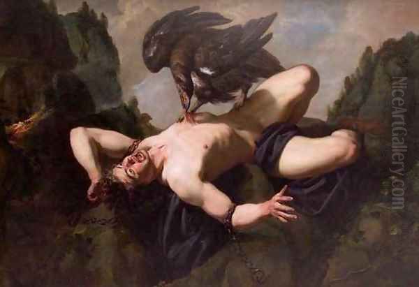 Prometheus Oil Painting by Theodoor Rombouts