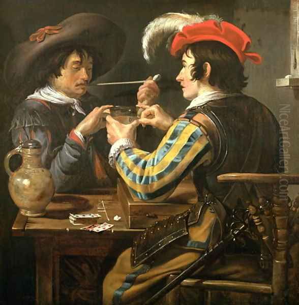 The Card Players 5 Oil Painting by Theodoor Rombouts