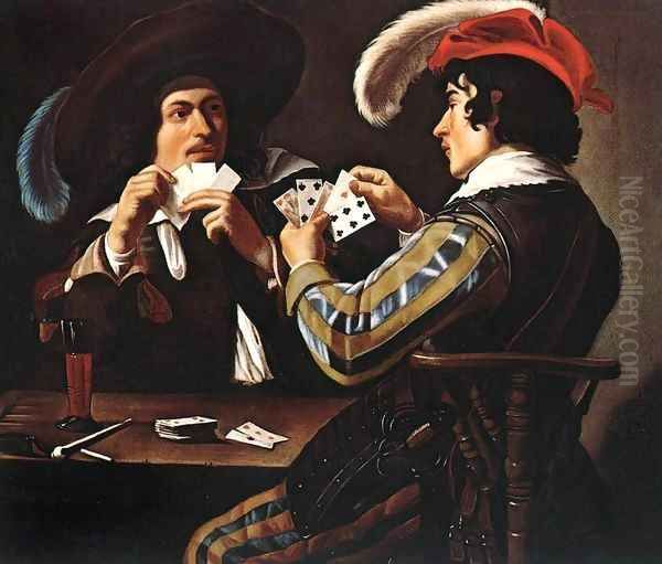 The Card Players 4 Oil Painting by Theodoor Rombouts