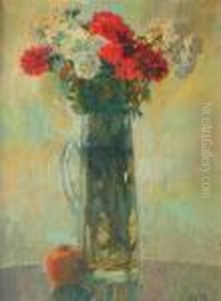 Fleurs Oil Painting by Elie Anatole Pavil