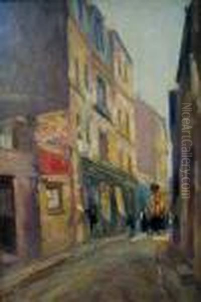 Street Scene Oil Painting by Elie Anatole Pavil