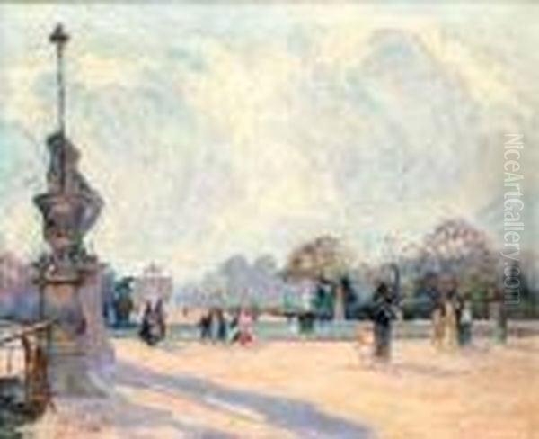 Les Tuileries Oil Painting by Elie Anatole Pavil