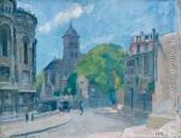 Vue D'eglise Oil Painting by Elie Anatole Pavil