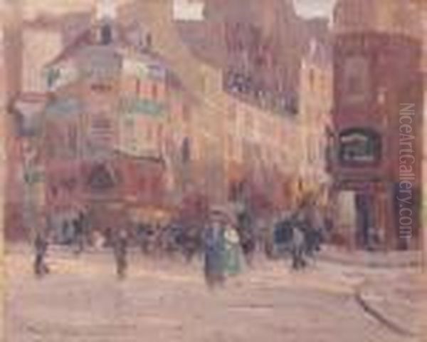 Un Apres-midi, Rue Lamartine Oil Painting by Elie Anatole Pavil