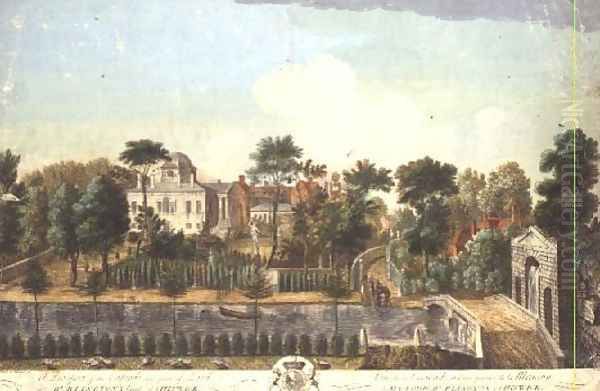 Chiswick House and Garden, 1748 Oil Painting by Pieter Andreas Rysbrack