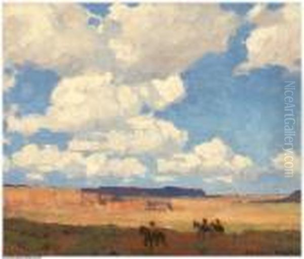 Summer Cloud Oil Painting by Edgar Alwin Payne