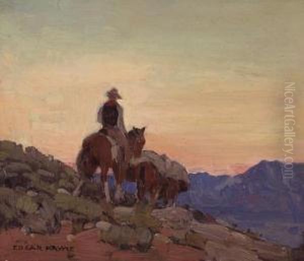 Lone Packer Oil Painting by Edgar Alwin Payne