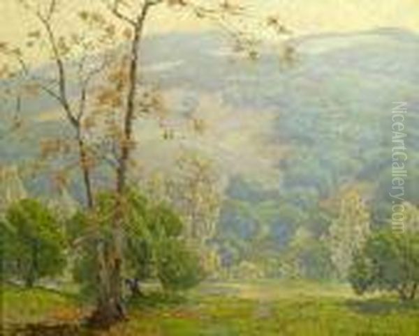 San Gabriel Canyon Oil Painting by Edgar Alwin Payne