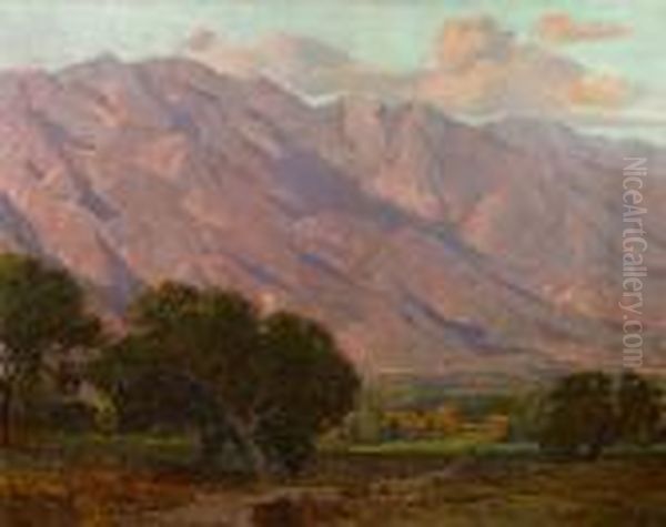 Hills At Altadena Oil Painting by Edgar Alwin Payne