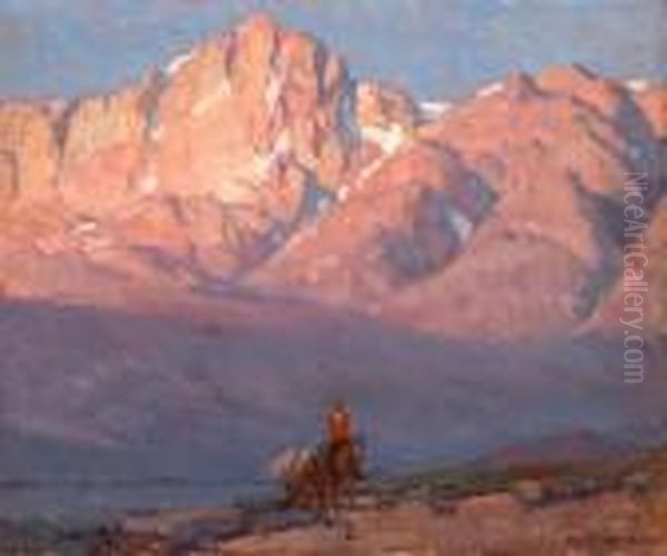 Headin' For The High Country Oil Painting by Edgar Alwin Payne