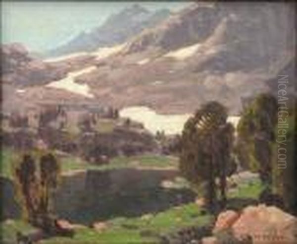 High Sierra Lake Oil Painting by Edgar Alwin Payne