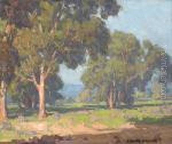 A Grove Of Trees In The Valley Oil Painting by Edgar Alwin Payne