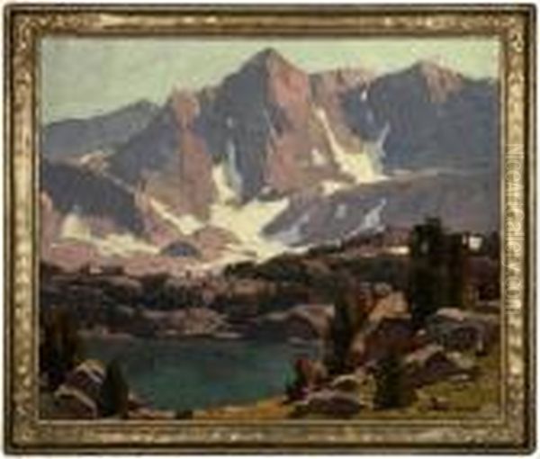 Long Lake, Bishop Creek, High Sierras Oil Painting by Edgar Alwin Payne