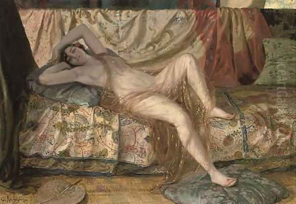 Odalisque Oil Painting by Georges Antoine Rochegrosse