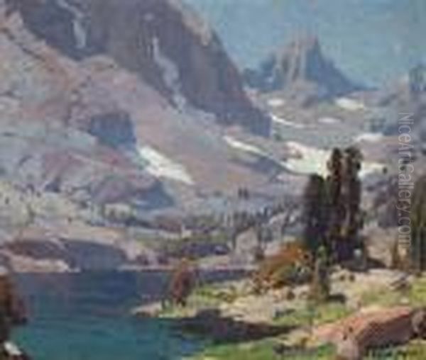 Sierra Lake Oil Painting by Edgar Alwin Payne