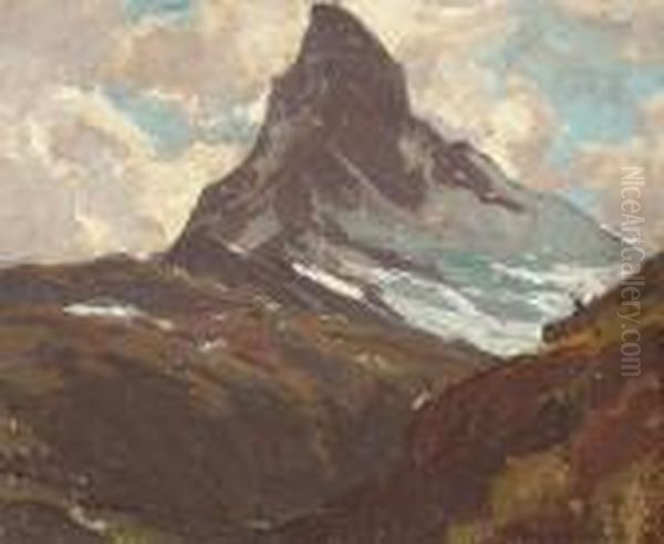 The Matterhorn In Summer Oil Painting by Edgar Alwin Payne