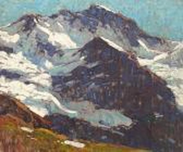 Snow-covered Peaks Oil Painting by Edgar Alwin Payne