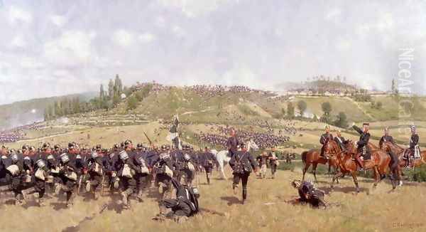 The Infantry Will Advance Oil Painting by Carl Rochling