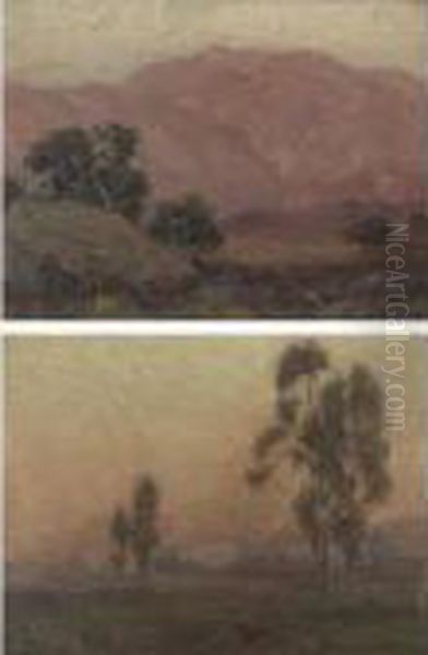 Mountain Country: A Pair Of Paintings Oil Painting by Edgar Alwin Payne