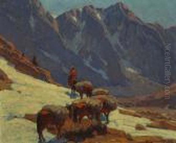 Sierra Pass Oil Painting by Edgar Alwin Payne