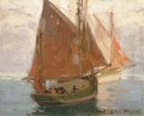 Outbound Oil Painting by Edgar Alwin Payne