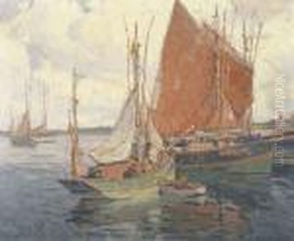 Return Of The Fleet Oil Painting by Edgar Alwin Payne