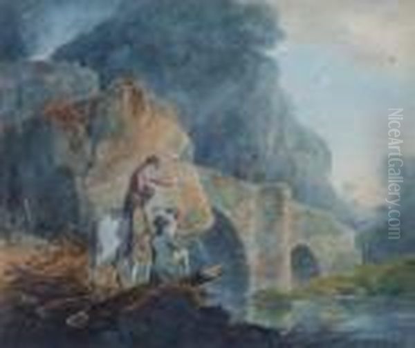 Upon The Yealm, Devon Oil Painting by William Payne