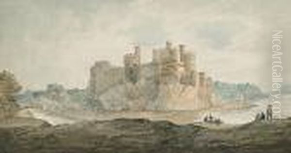 View Of Conway Castle Oil Painting by William Payne