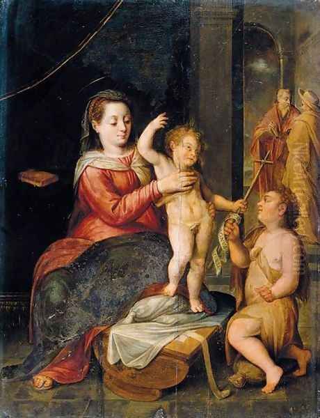 The Virgin and Child Oil Painting by Bernaert de Ryckere