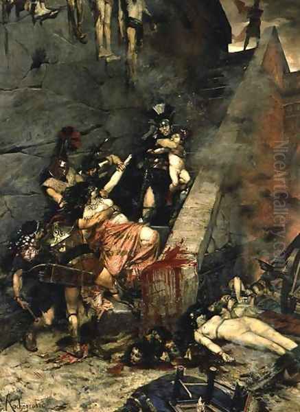 Andromache, 1883 Oil Painting by Georges Marie Rochegrosse