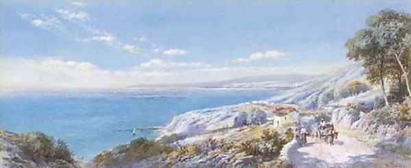 Near San Remo Oil Painting by Charles Rowbotham