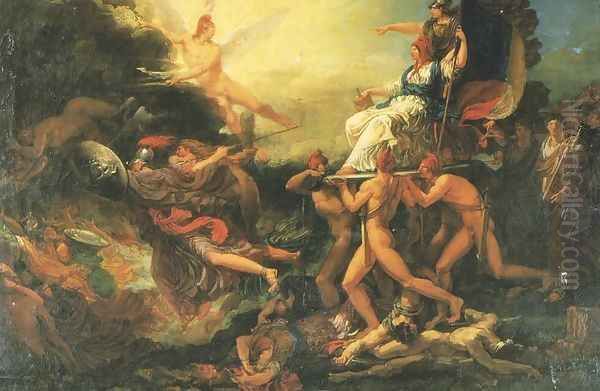 Triumph of Liberty Oil Painting by Jacques Reattu