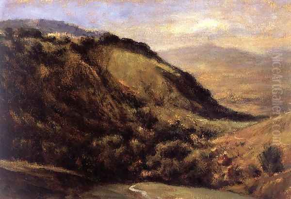 Valley in the Auvergne Oil Painting by Etienne-Pierre Theodore Rousseau