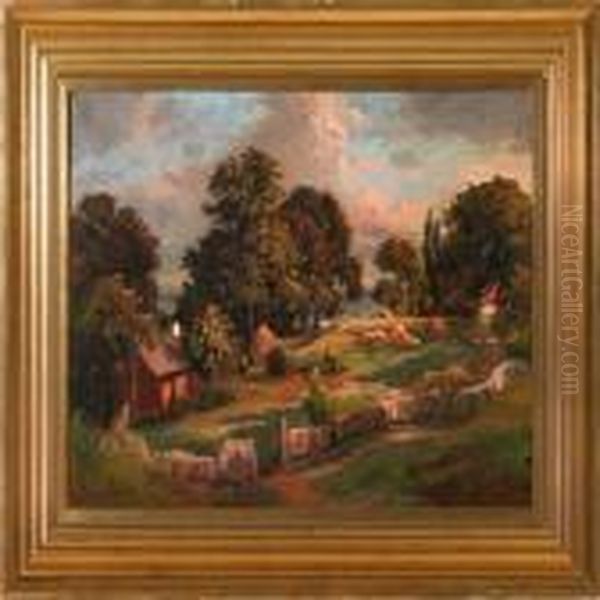 Landscape From Kullen, Sweden Oil Painting by Viggo Christian Frederick Pedersen