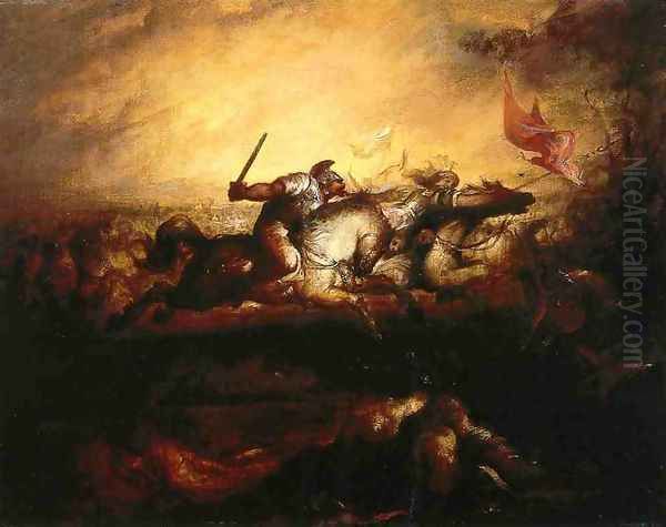 Battle of the Amazons Oil Painting by William Rimmer