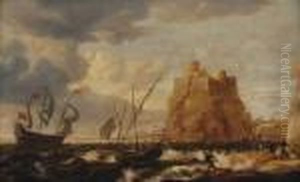 Marine Oil Painting by Bonaventura, the Elder Peeters