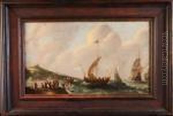 Retour De Peche Oil Painting by Bonaventura, the Elder Peeters