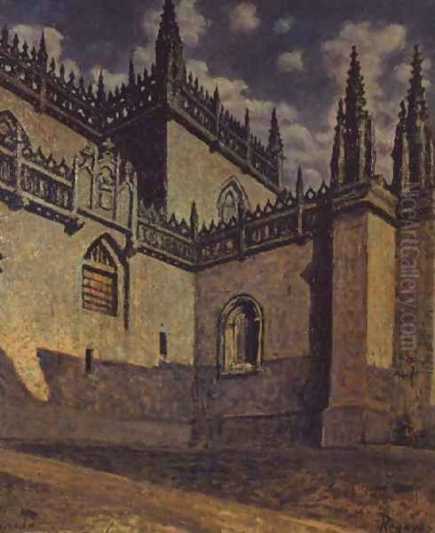 Chapel of the Catholic Kings at Granada Oil Painting by Dario de Regoyos y Valdes