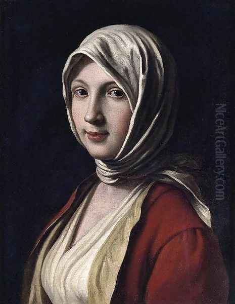 Portrait of a Woman Oil Painting by Pietro Antonio Rotari