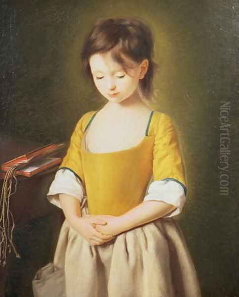 Portrait of a Young Girl, La Penitente Oil Painting by Pietro Antonio Rotari