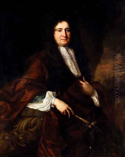 Portrait Of Thomas Brotherton Oil Painting by John Riley