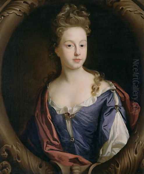 Frances Hales, c.1680-90 Oil Painting by John Riley