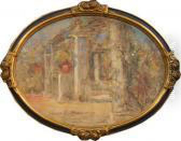 Pergola, Jardins A Cimiez Oil Painting by Leonce Pelletier