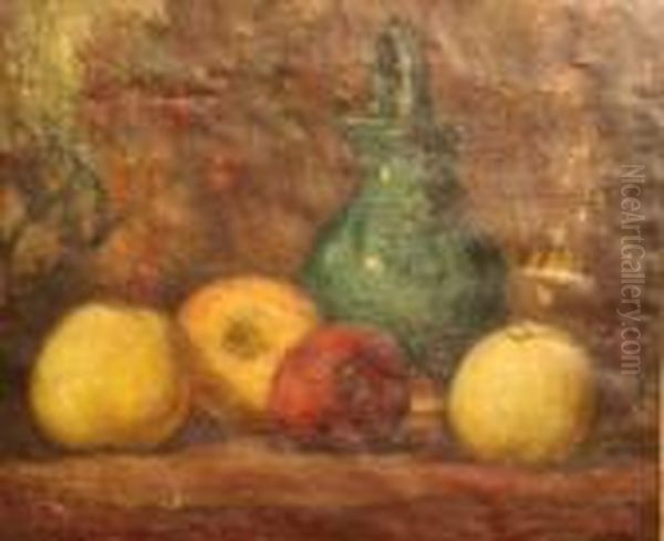 Nature Morte Aux Fruits Et Pichet Oil Painting by Leonce Pelletier