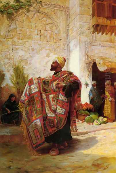 The Carpet Seller Oil Painting by Charles Robertson