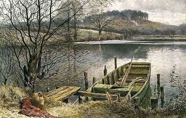 The River Ferry Oil Painting by Charles Robertson